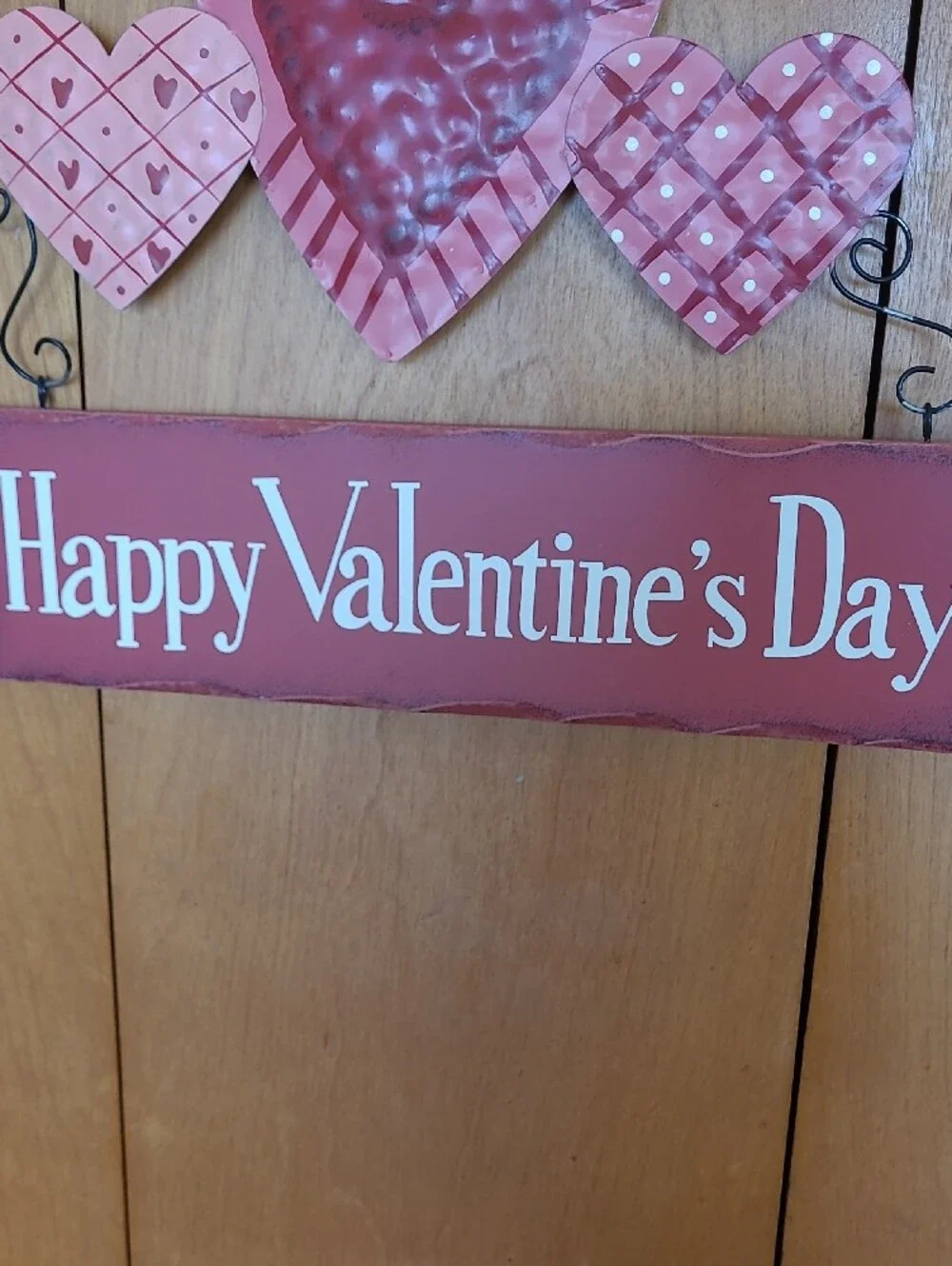 Valentine's Day Pink Heart Wall Sign
